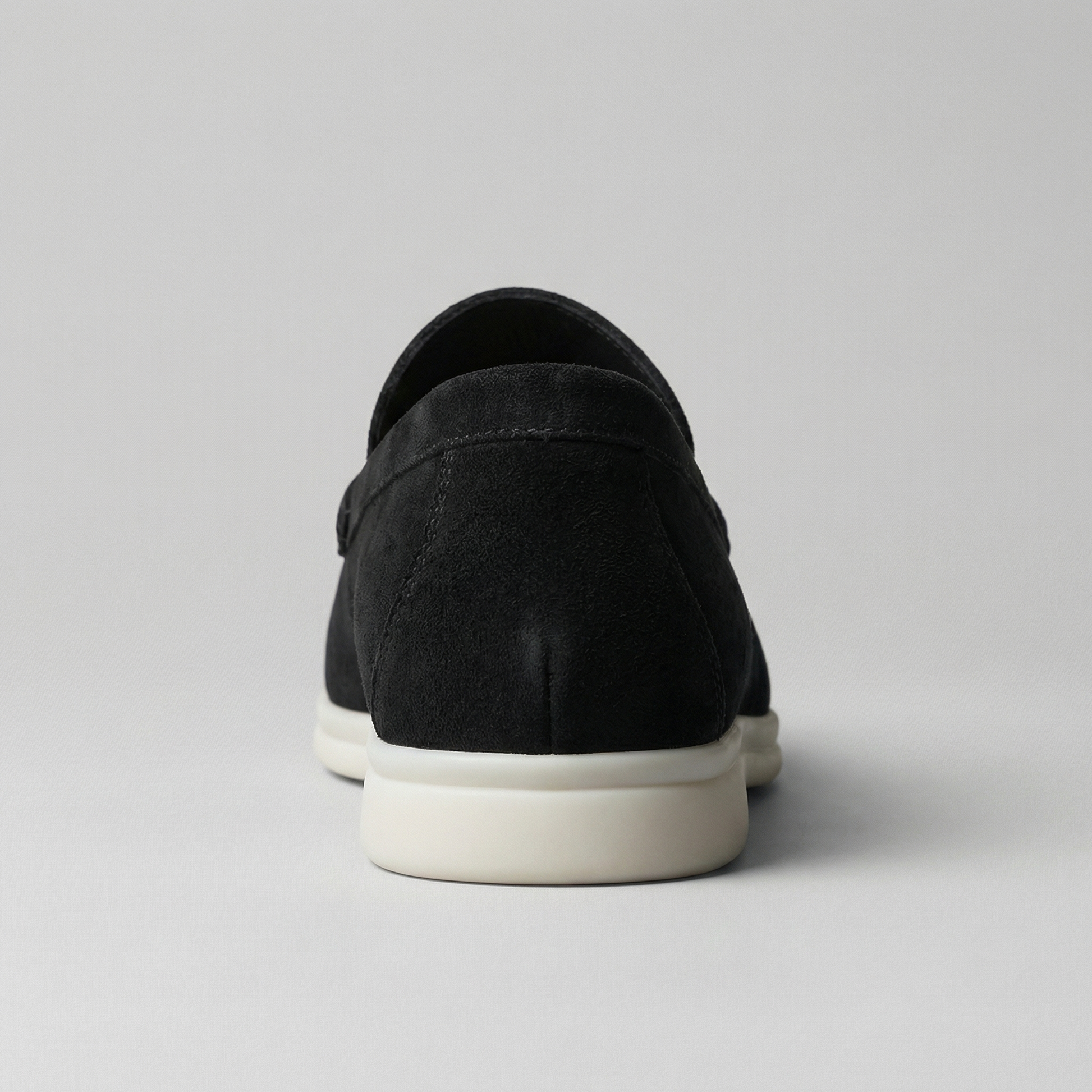 Mocassini Uomo in Camoscio Slip-On Suola in Gomma