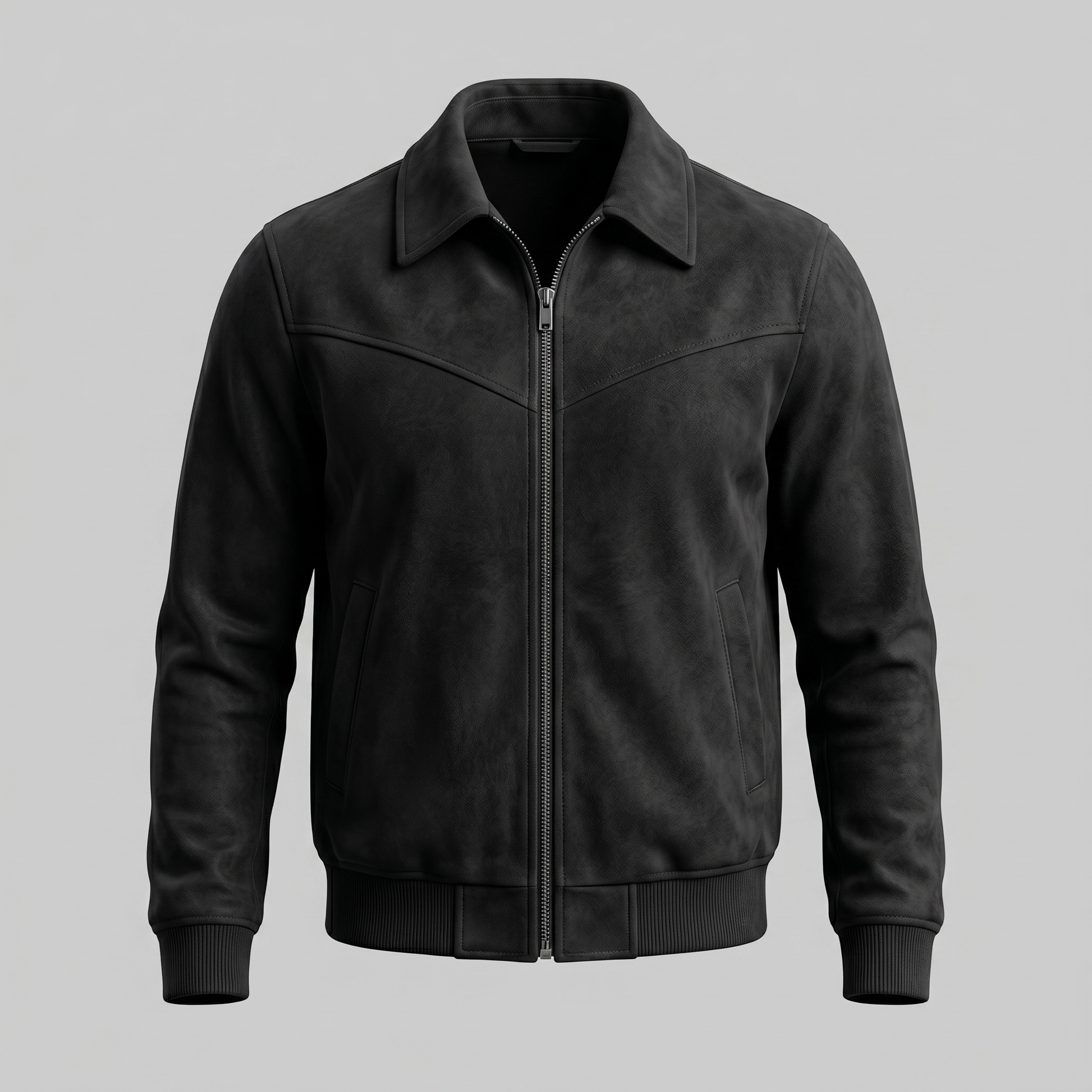 Giacca Harrington Bomber Uomo in Camoscio