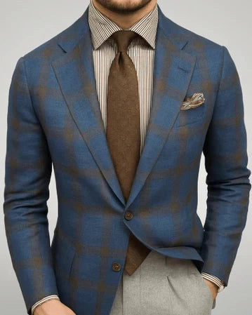 Aurazio Blazer Sartoriale Strutturato per Uomo