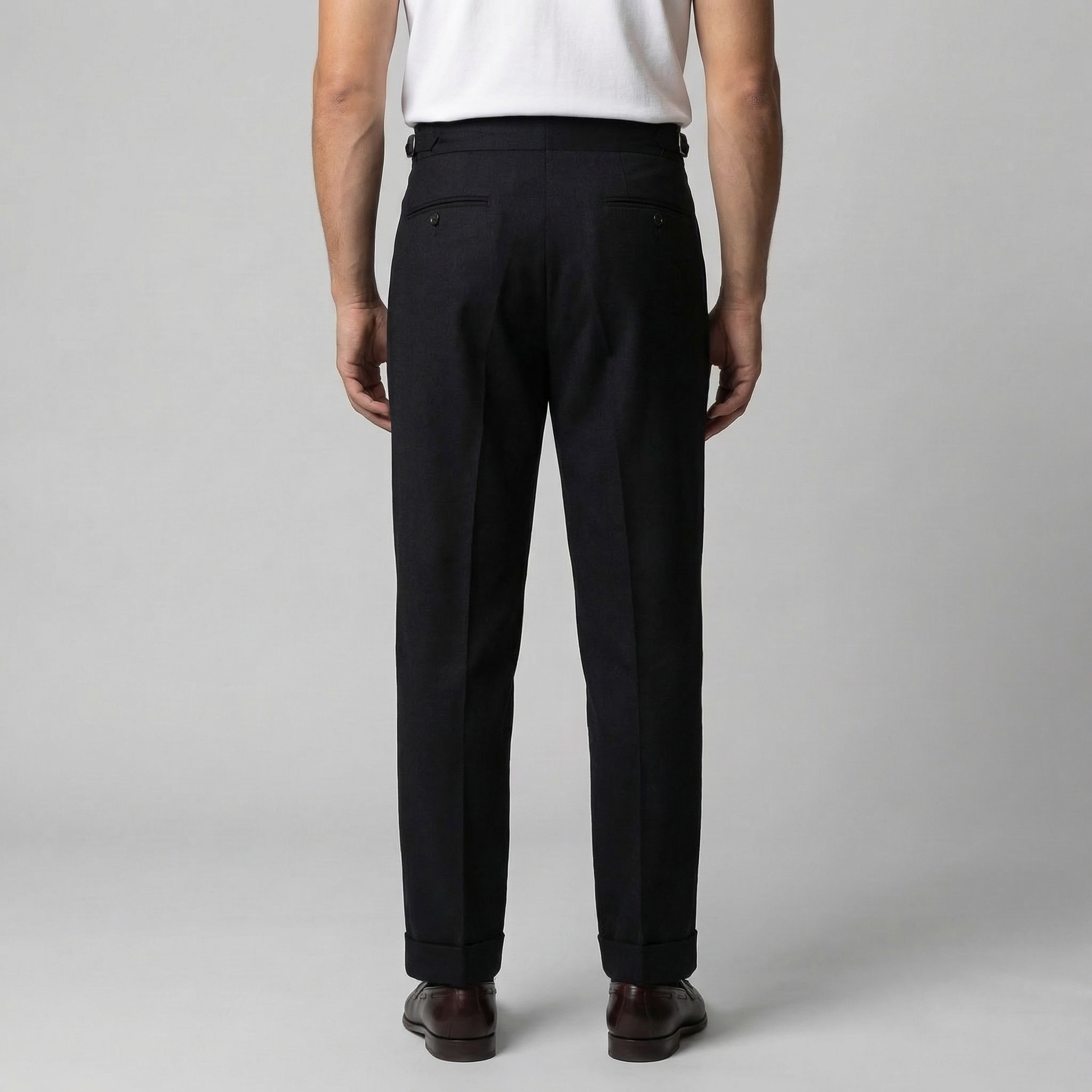 Pantaloni Uomo Sartoriali con Pince Gamba Dritta