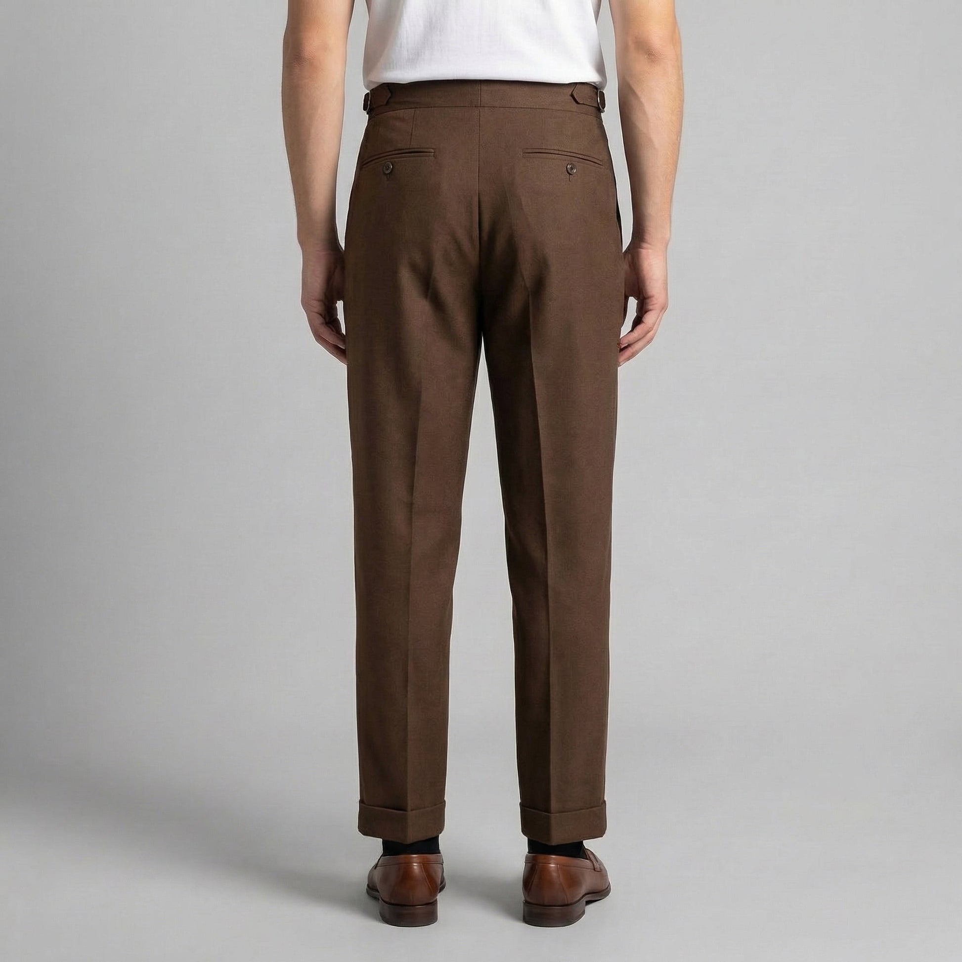 Pantaloni Uomo Sartoriali con Pince Gamba Dritta