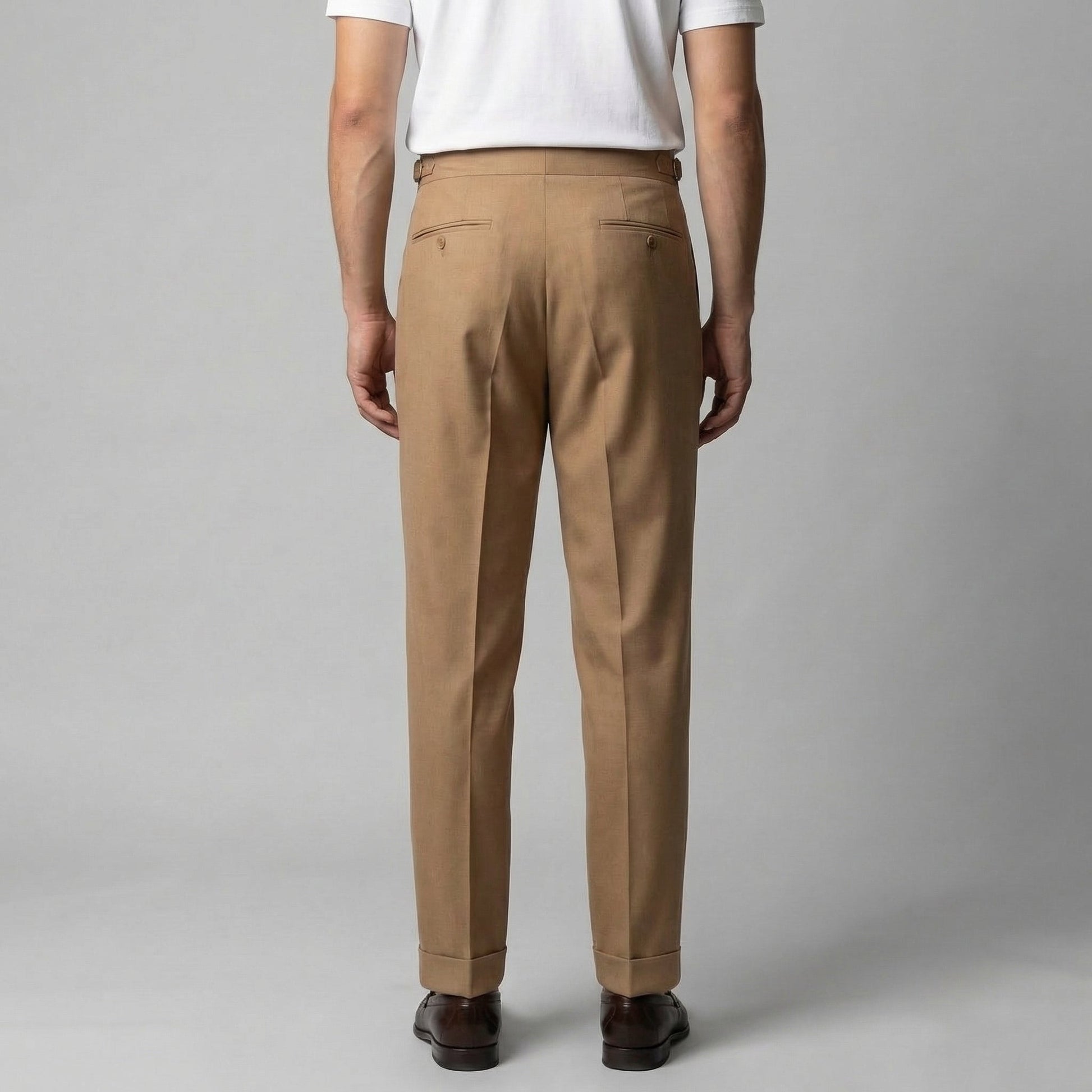 Pantaloni Uomo Sartoriali con Pince Gamba Dritta