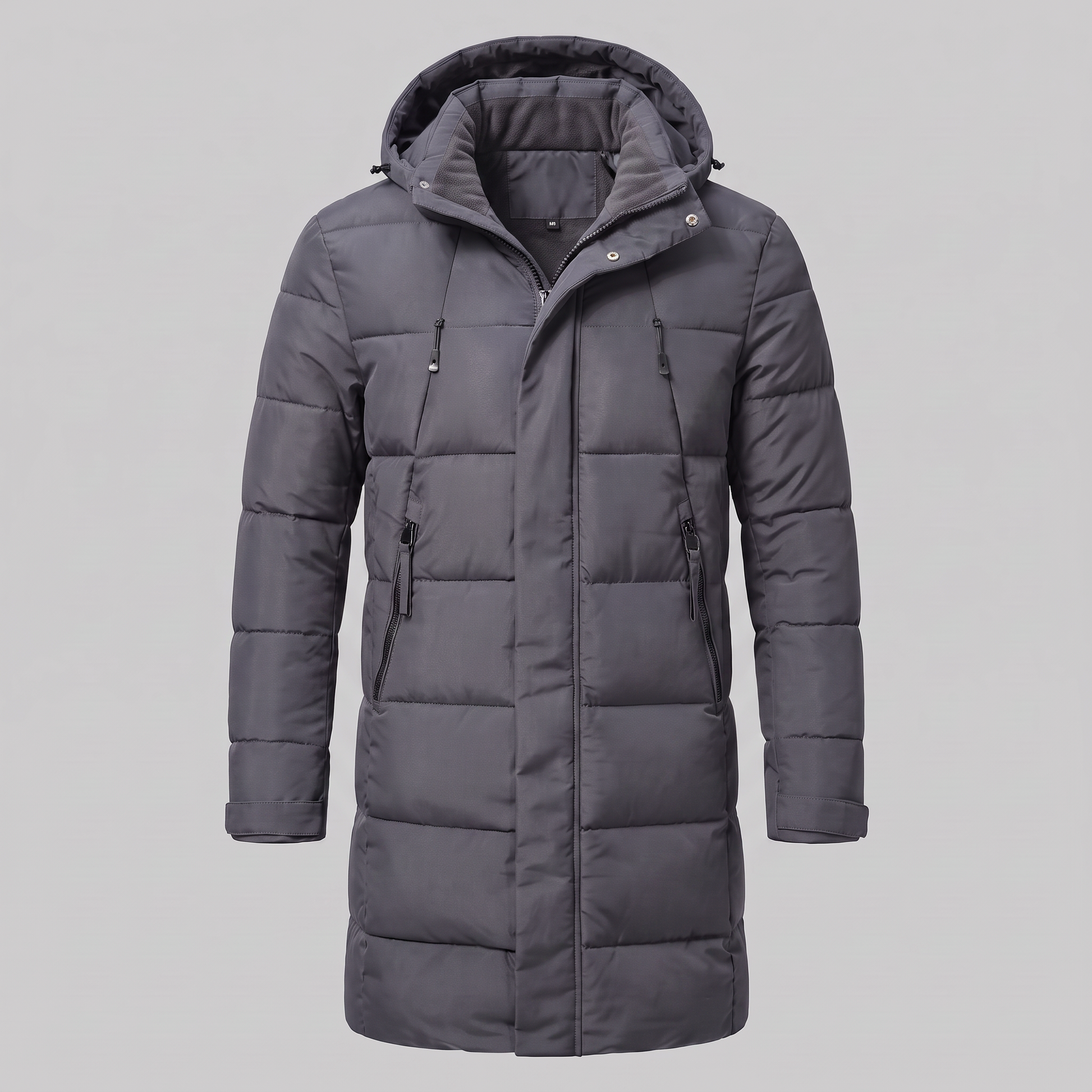 Parka Uomo Imbottito Antivento con Cappuccio
