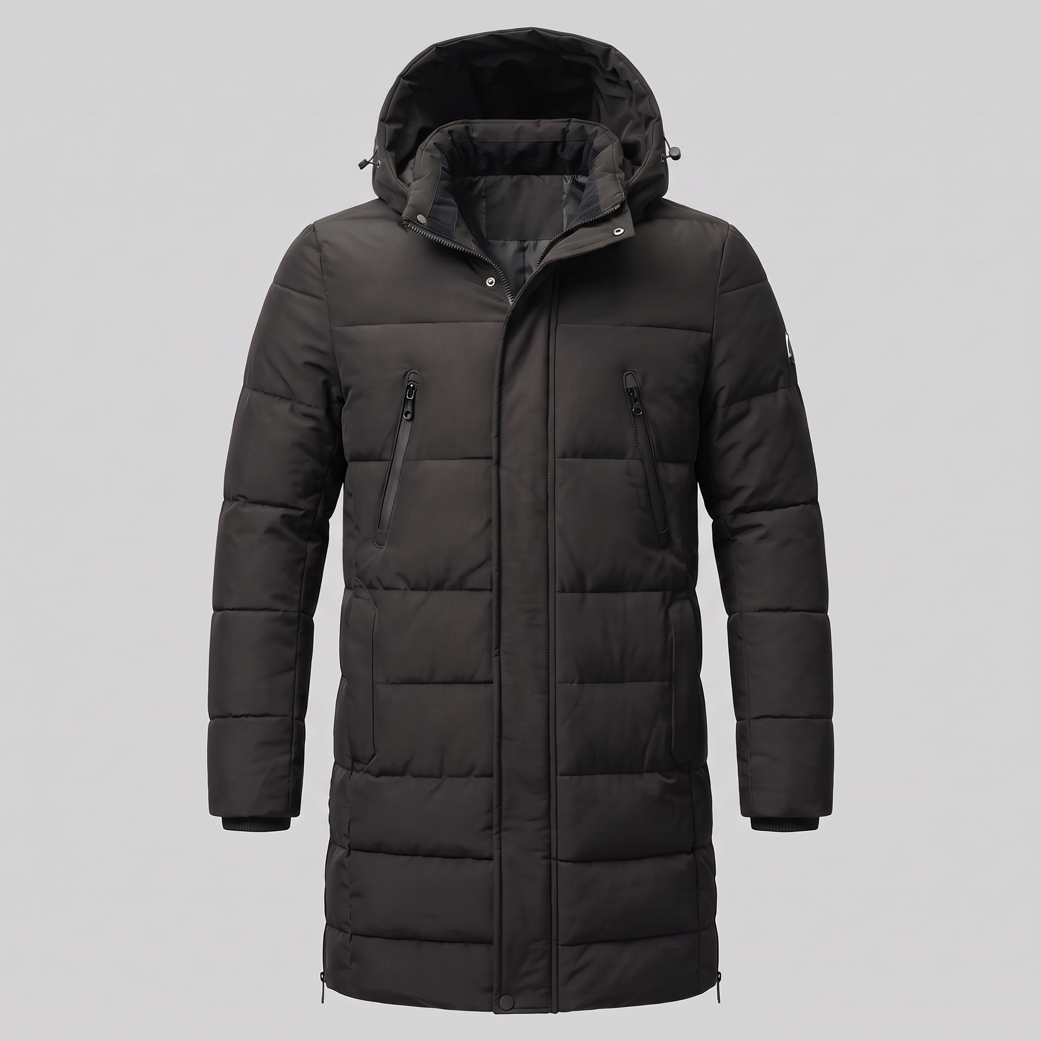Parka Uomo Imbottito Antivento con Cappuccio
