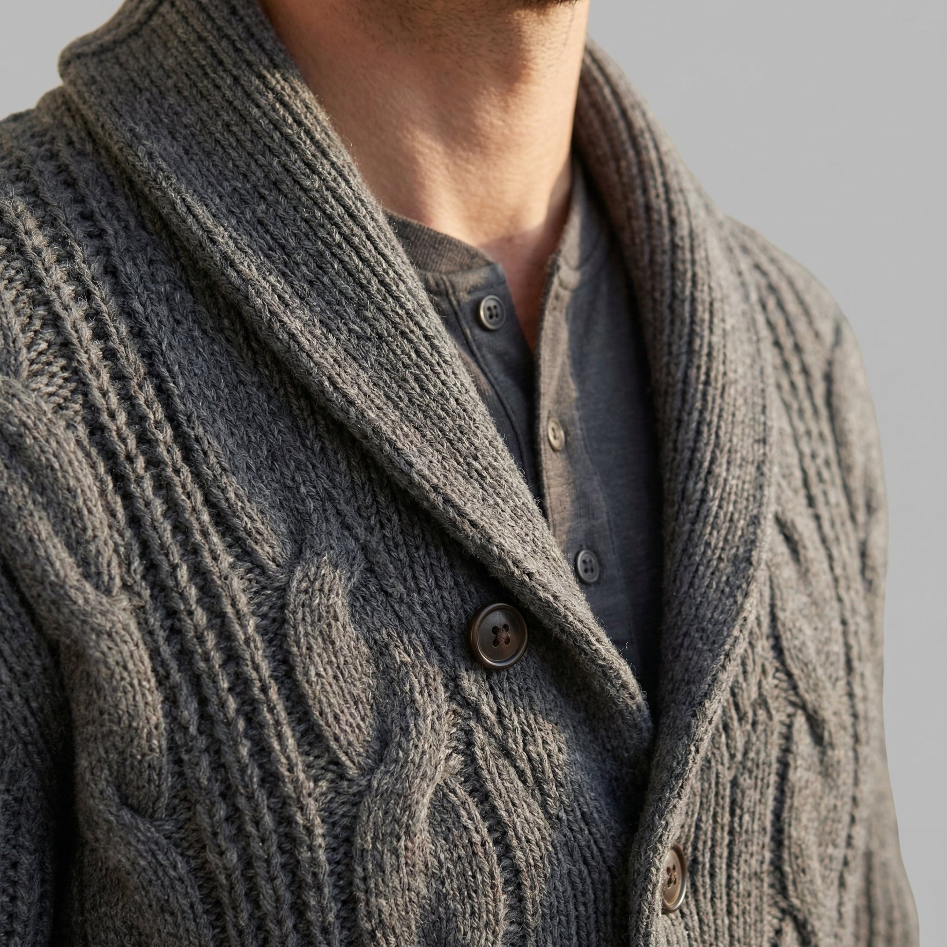 Cardigan Uomo in Lana Morbido Invernale