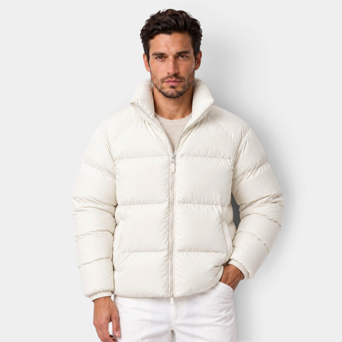 Giacca Imbottita Unisex Corta Leggera Idrorepellente Antivento
