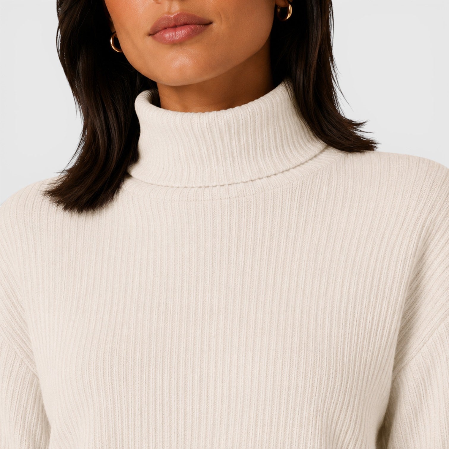 Maglione Donna Dolcevita Premium in Maglia Raffinato