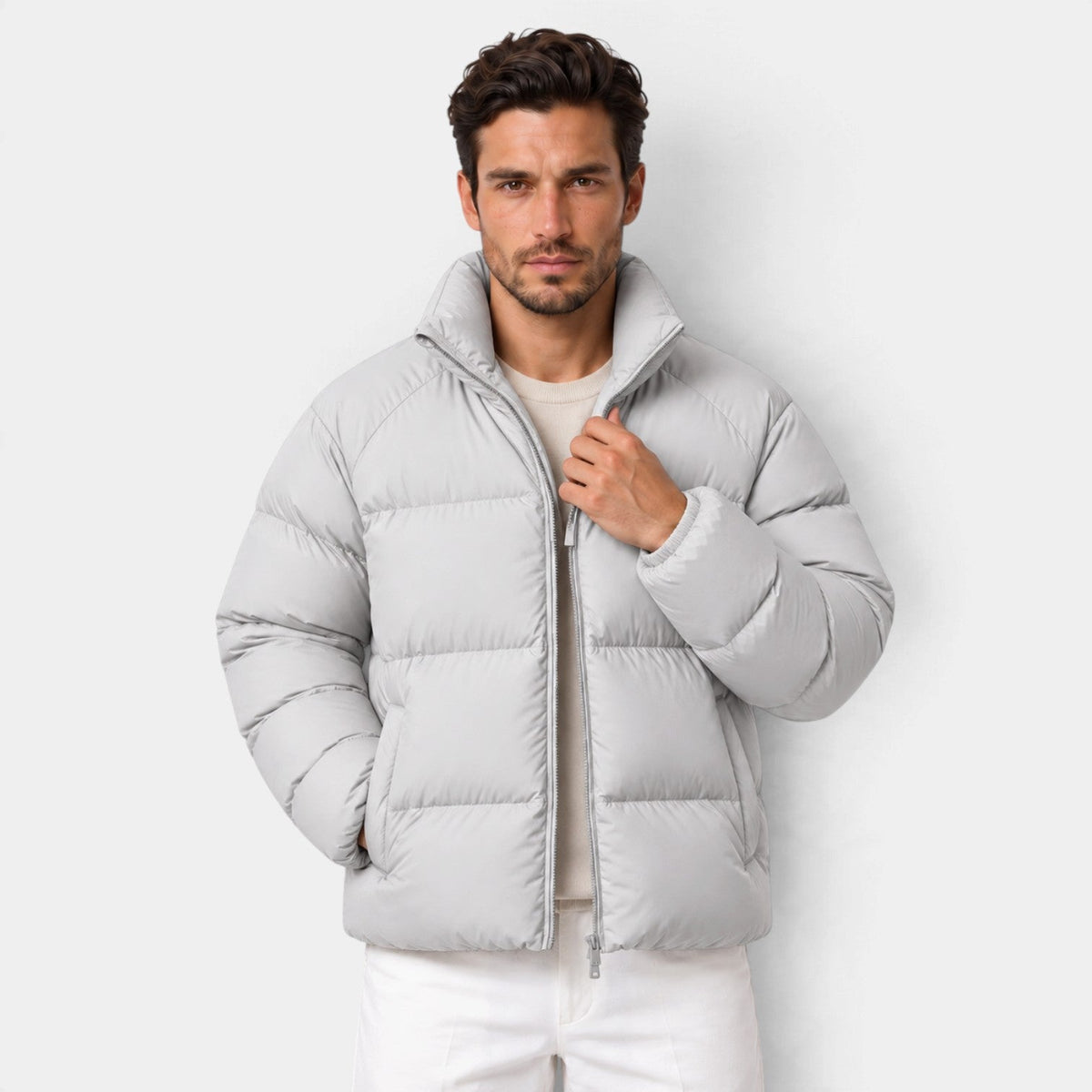 Giacca Imbottita Unisex Corta Leggera Idrorepellente Antivento