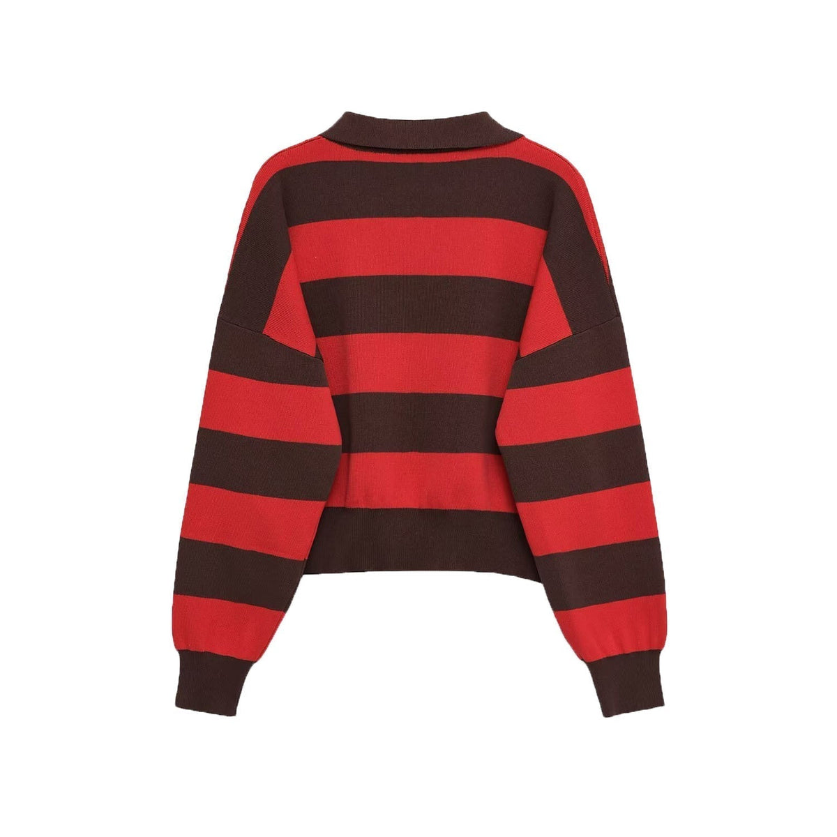 Maglione Donna Corto a Righe Girocollo