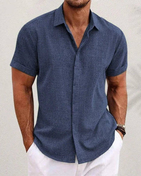 Aurazio Camicia Testurizzata Per Uomo