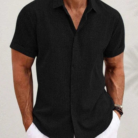 Aurazio Camicia Testurizzata Per Uomo