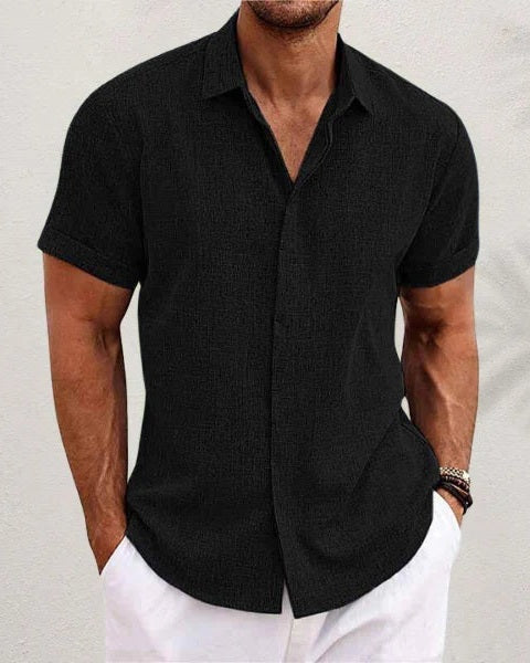 Aurazio Camicia Testurizzata Per Uomo