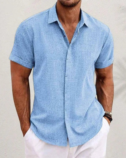 Aurazio Camicia Testurizzata Per Uomo