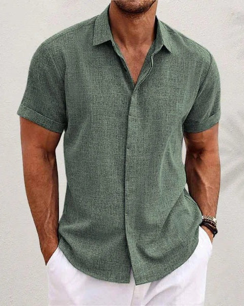 Aurazio Camicia Testurizzata Per Uomo