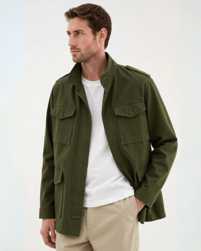 Aurazio Giacca da Campo in Cotone per Uomo