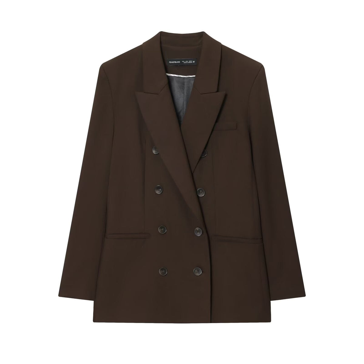 Tailleur Donna Blazer Doppiopetto e Pantaloni Dritti Due Pezzi