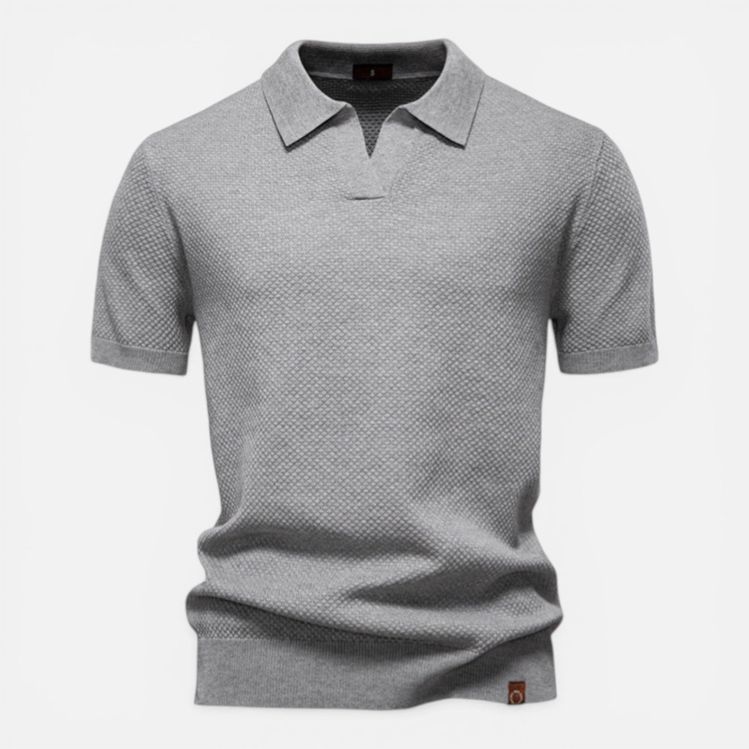 Polo Uomo Slim Fit in Maglia Traspirante Leggera Manica Corta