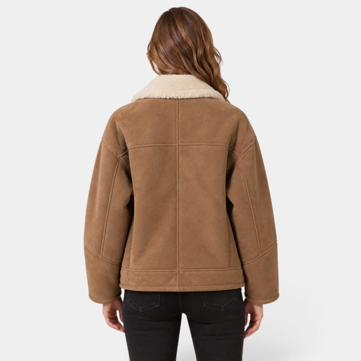 Cappotto Donna Oversize Shearling Sintetico Stile Vintage