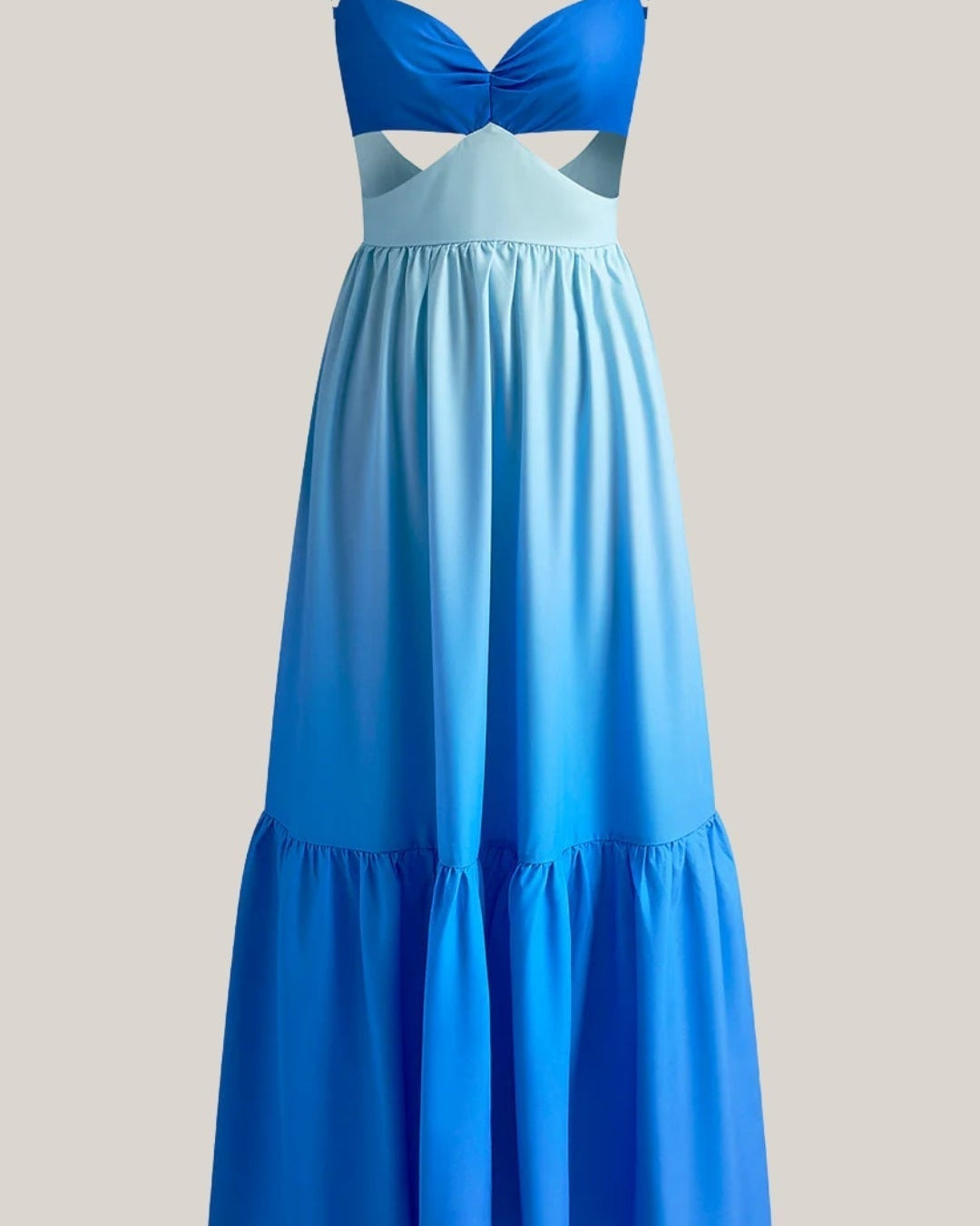 Aurazio Abito Lungo con Tagli per Donna