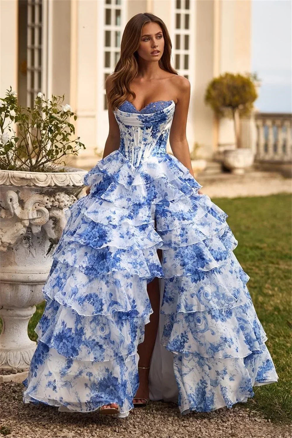Aurazio Abito Maxi Floreale da Donna