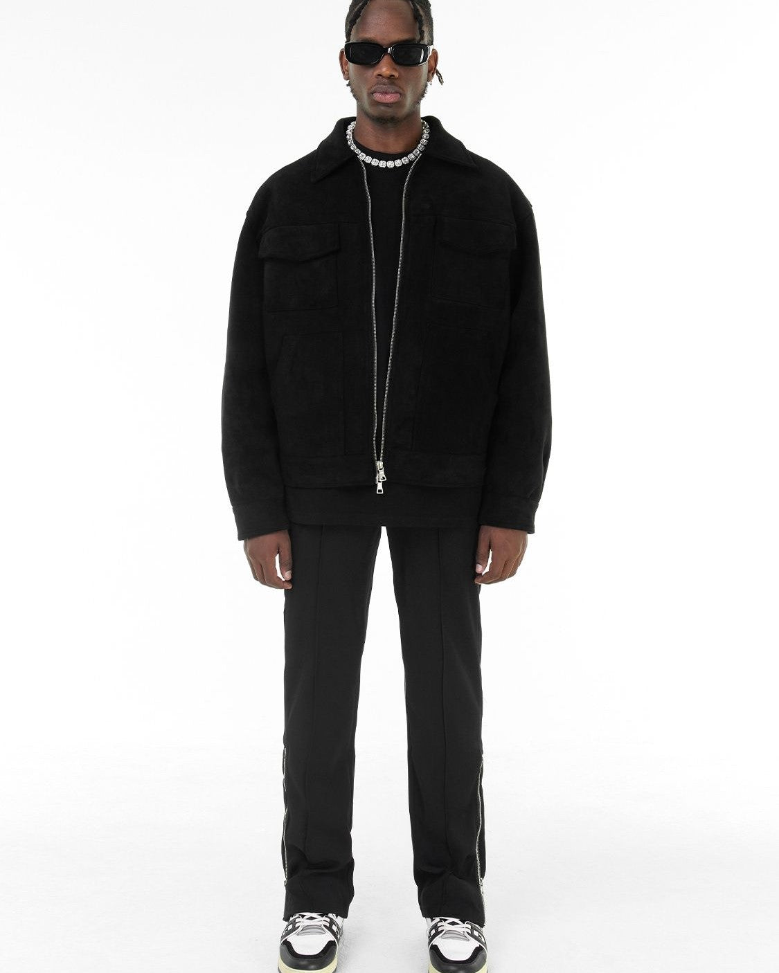 Aurazio Giacca Field Vegana in Scamosciato da Uomo