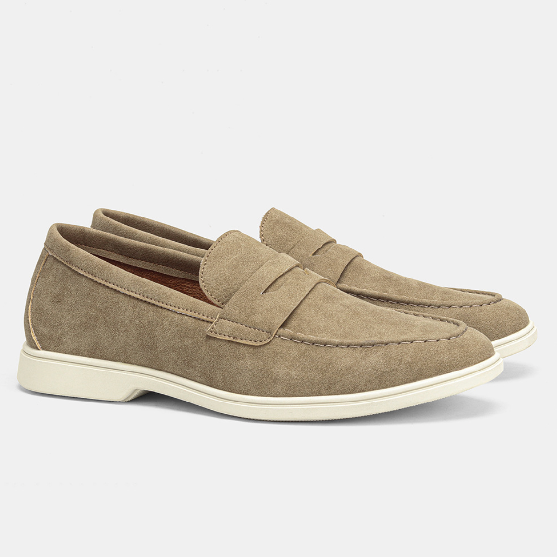 Mocassini Uomo Slip-On Comfort Imbottiti Punta Ampia