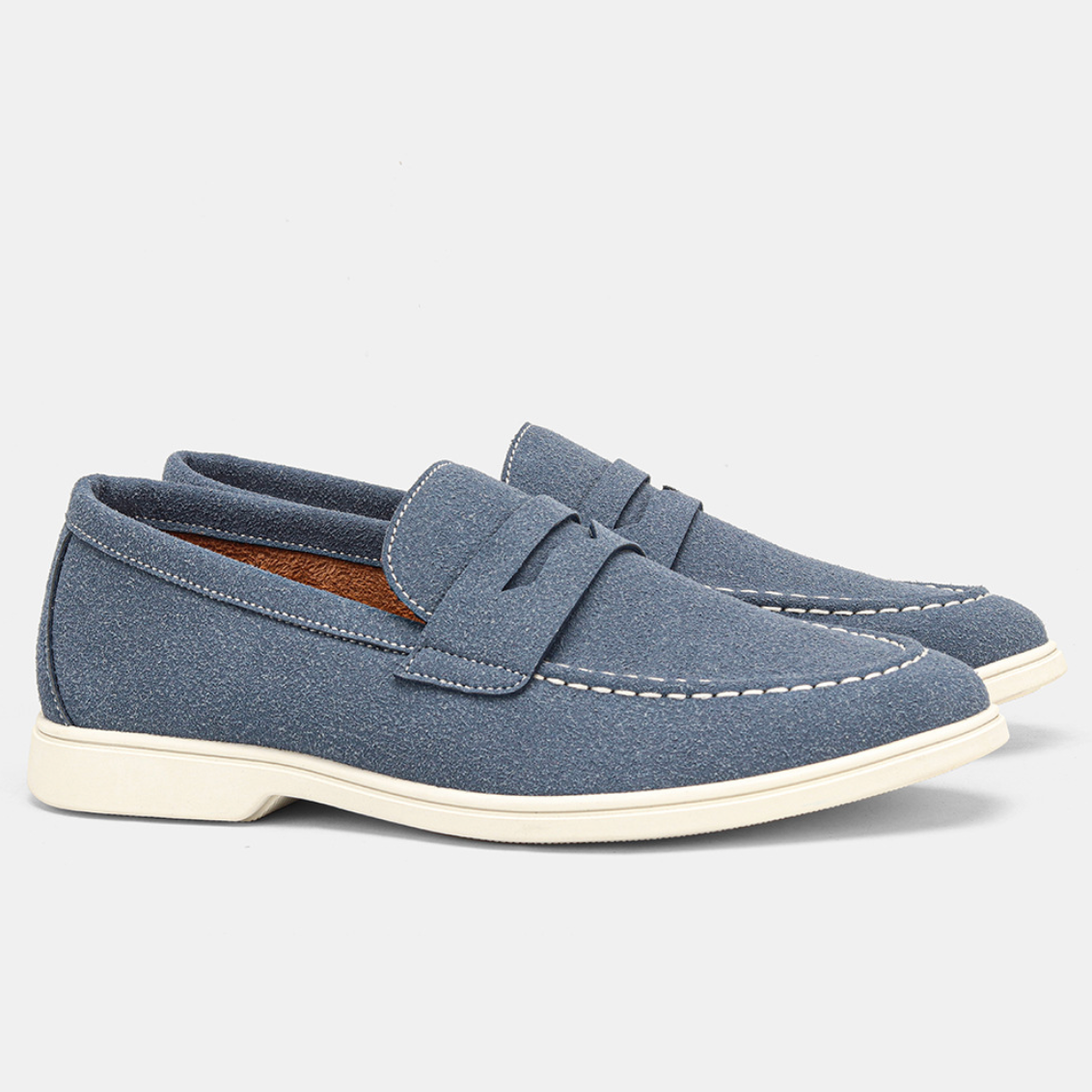 Mocassini Uomo Slip-On Comfort Imbottiti Punta Ampia