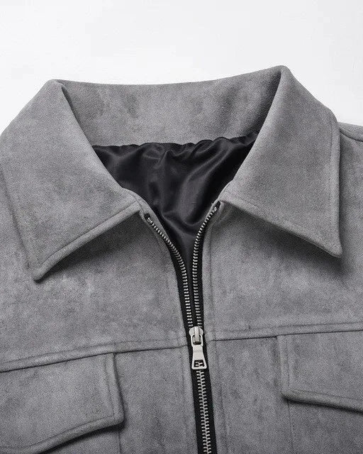 Aurazio Giacca Field Vegana in Scamosciato da Uomo