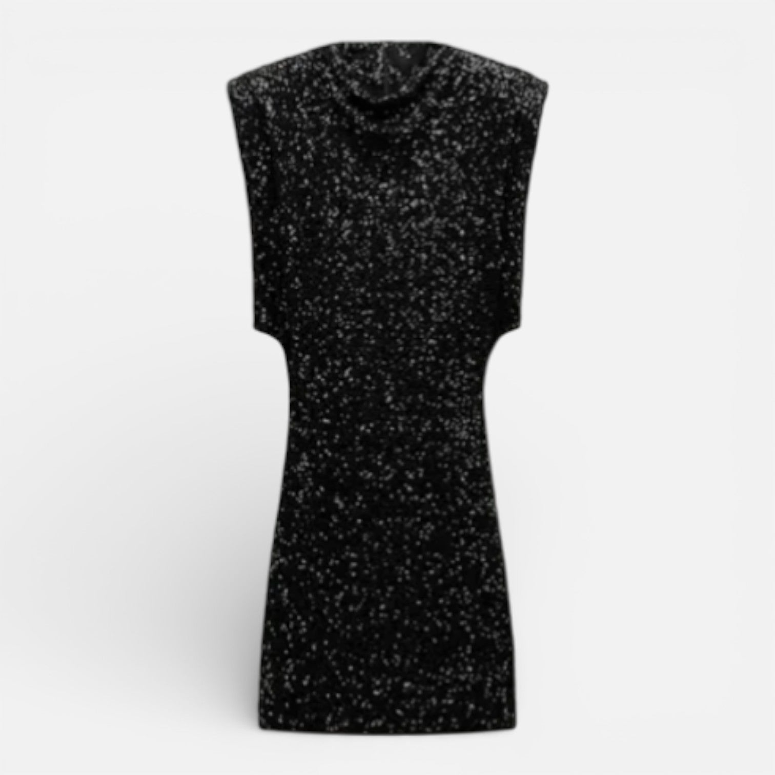 Abito Mini Donna Paillettes Aderente Elegante Cocktail