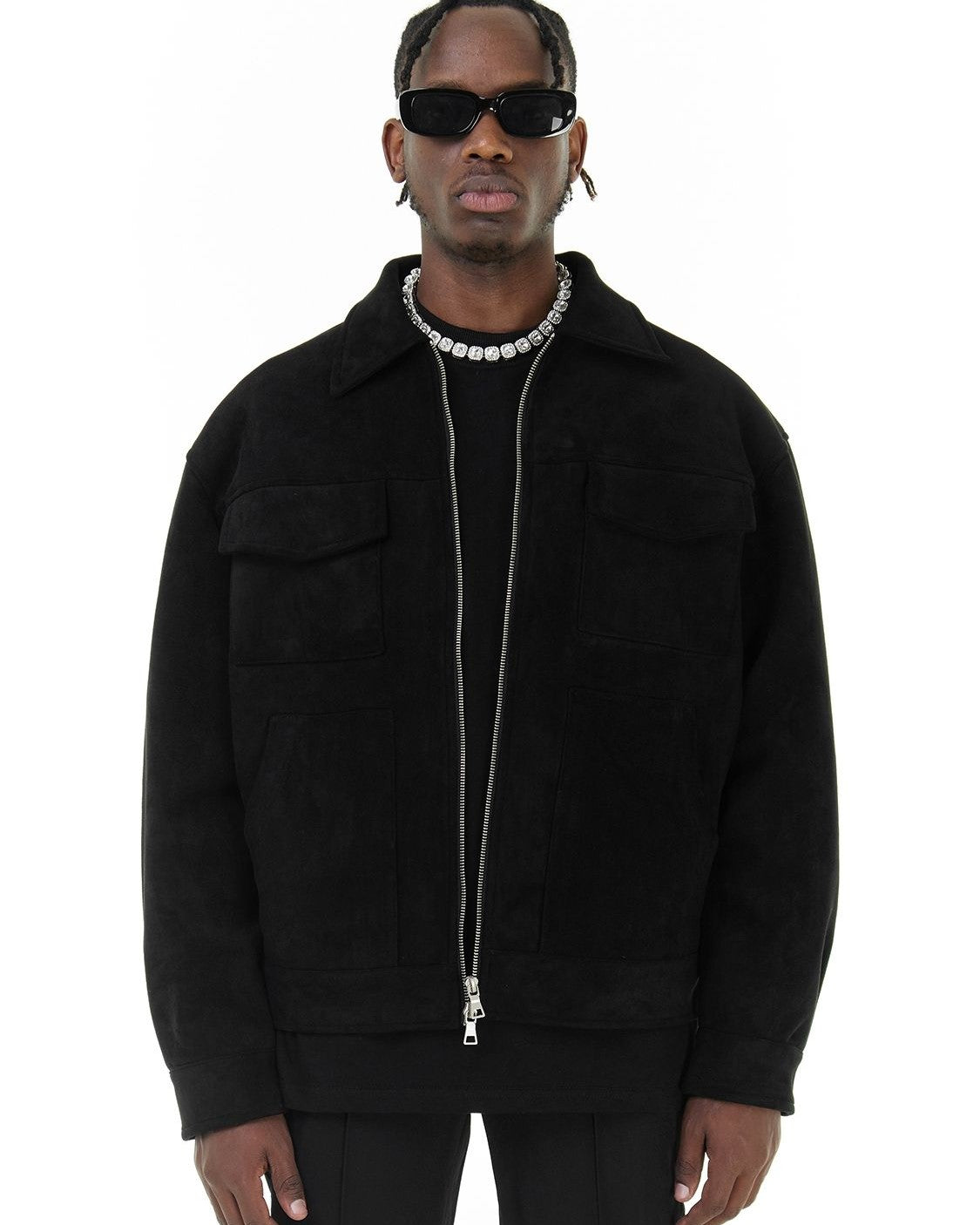 Aurazio Giacca Field Vegana in Scamosciato da Uomo