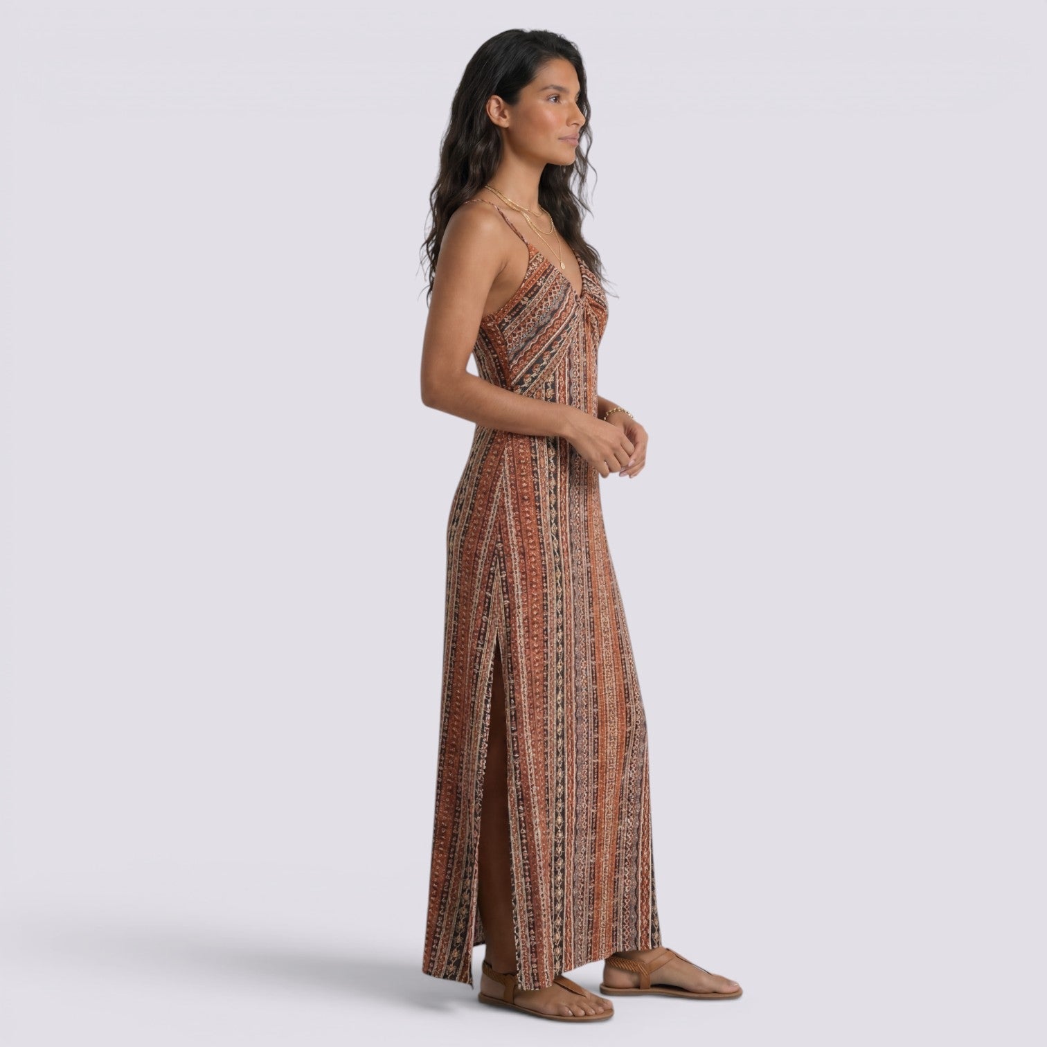 Abito Lungo Donna Maxi Boho Estivo Schiena Aperta