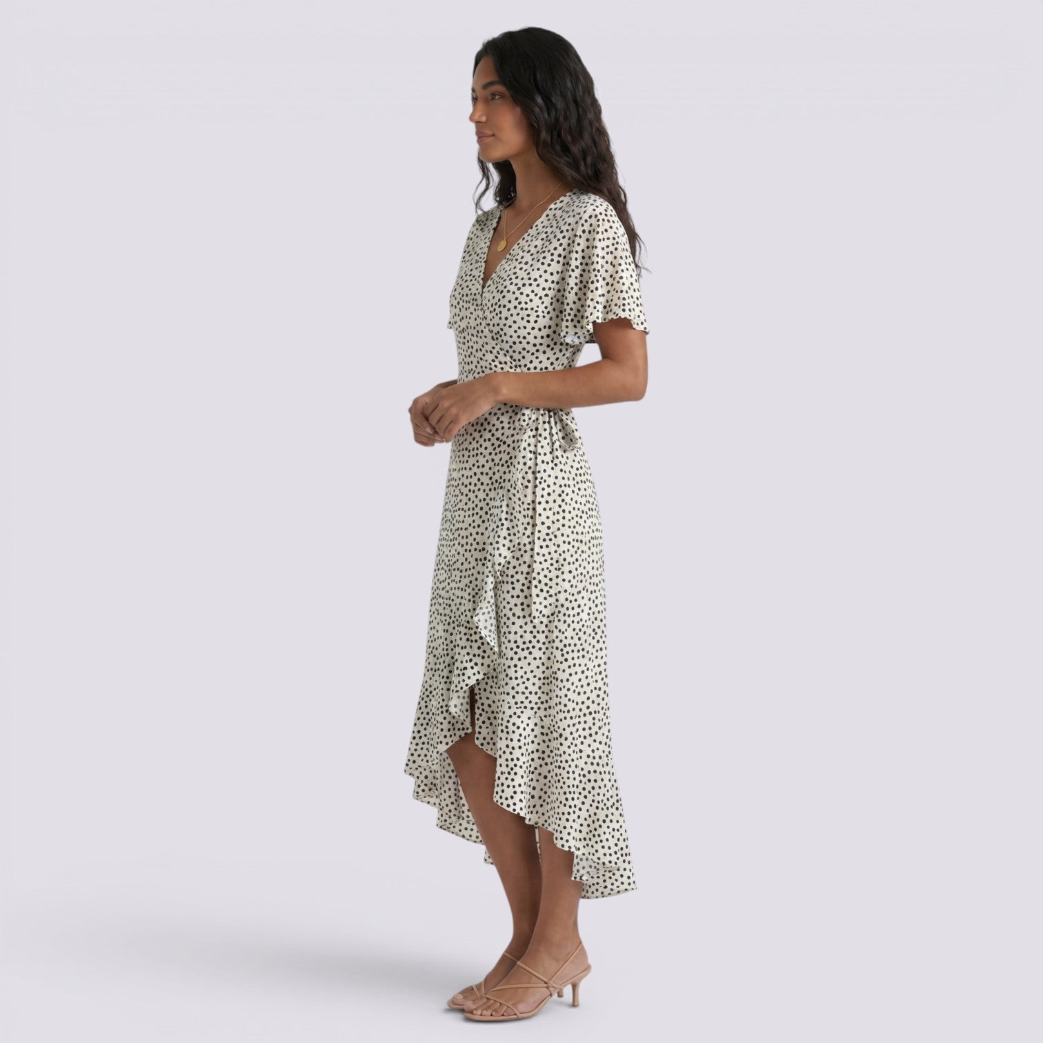 Abito Lungo Donna Floreale Estivo Boho Scollo a V