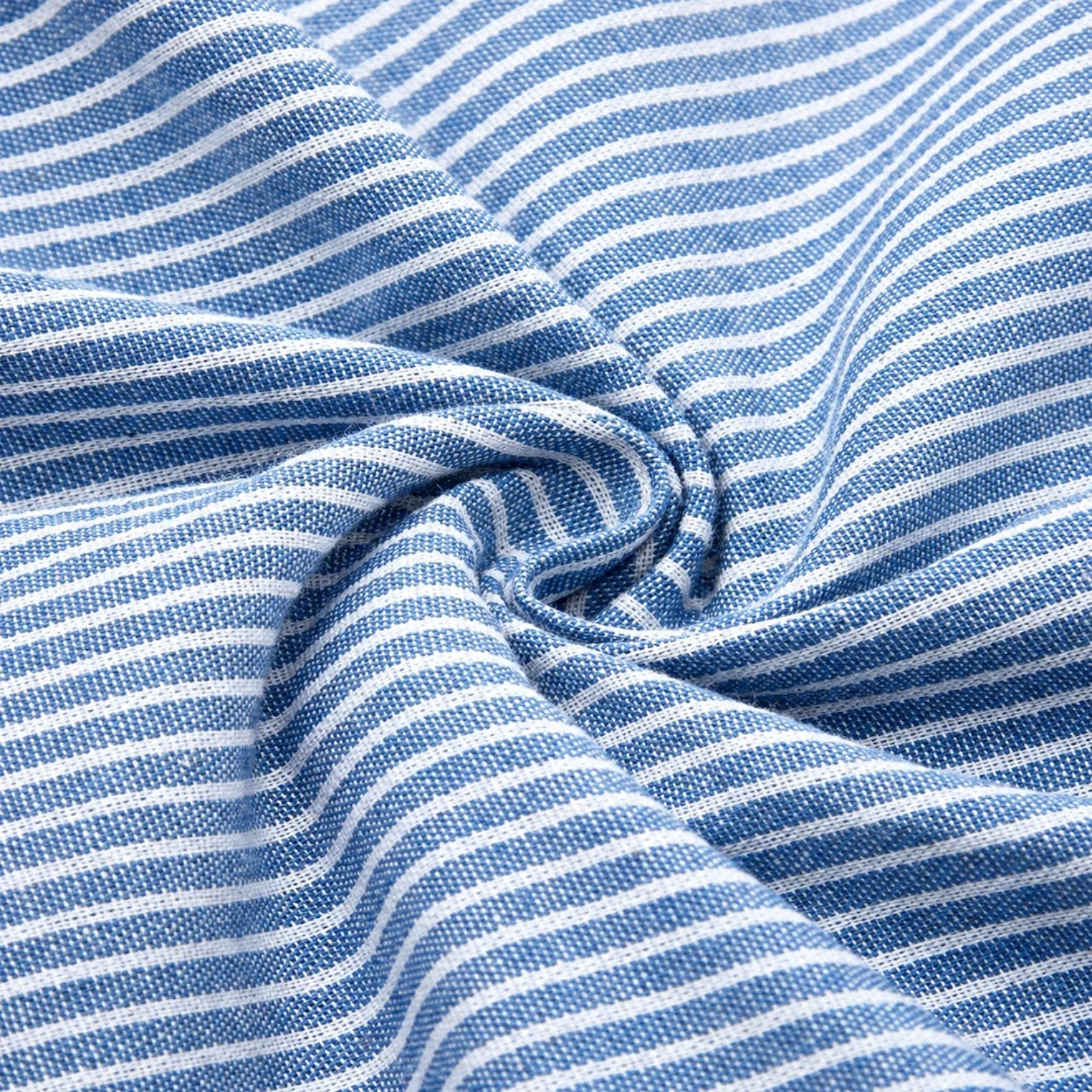 Abito Midi Donna a Righe Leggero Traspirante Estivo