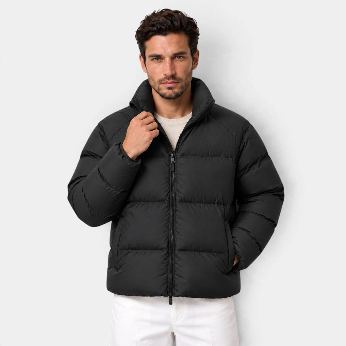 Giacca Imbottita Unisex Corta Leggera Idrorepellente Antivento