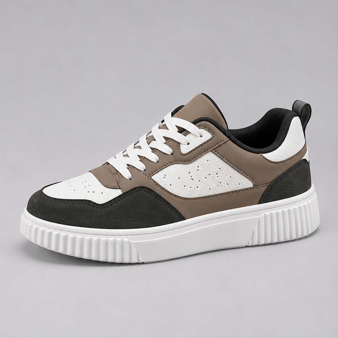 Sneakers Uomo Chunky Colour Block Suola Alta Casual