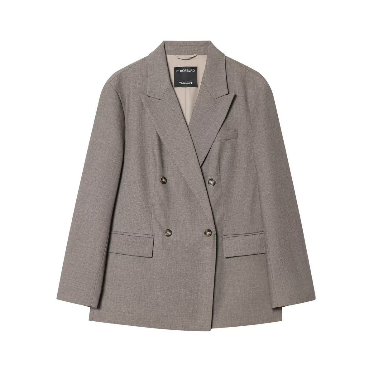 Tailleur Donna Blazer Oversize e Pantaloni Palazzo Completo Due Pezzi