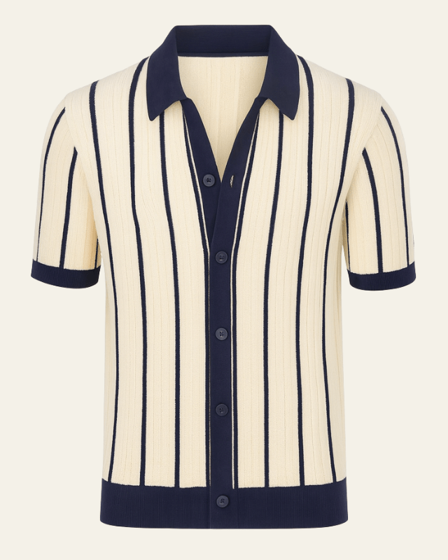 Aurazio Polo in maglia di cotone da uomo