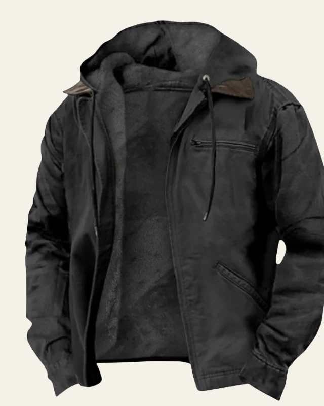 Aurazio Giacca invernale con cappuccio per uomo