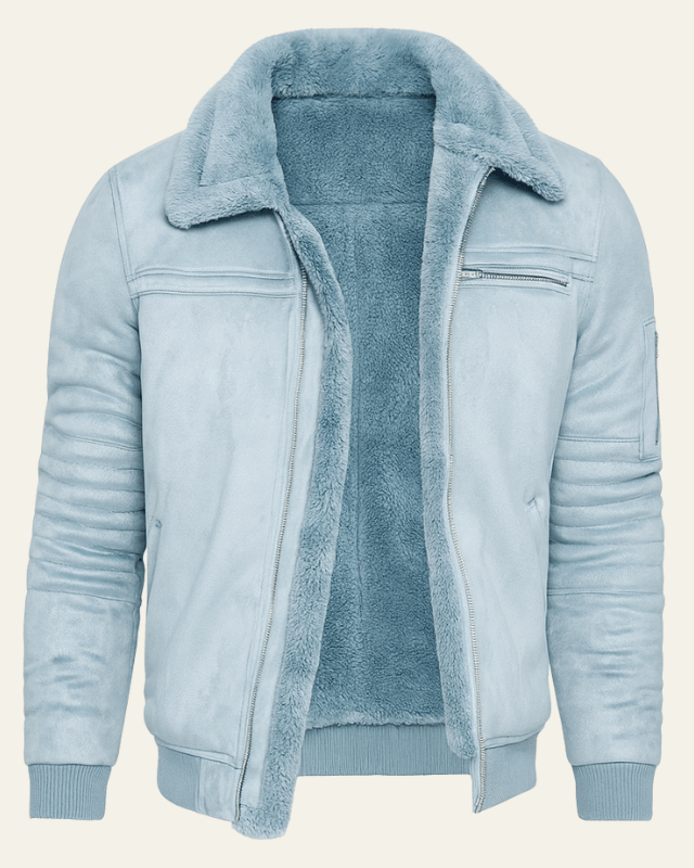 Aurazio Giacca bomber in shearling da uomo