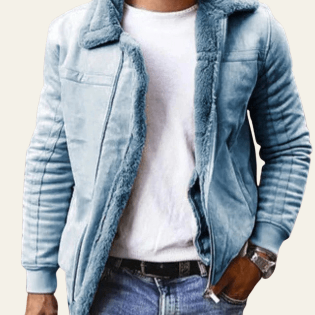 Aurazio Giacca bomber in shearling da uomo