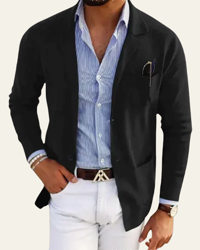 Aurazio Blazer casual in tessuto leggero da uomo