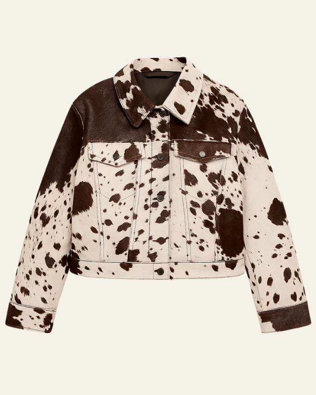 Aurazio Giacca in pelle haircalf da donna