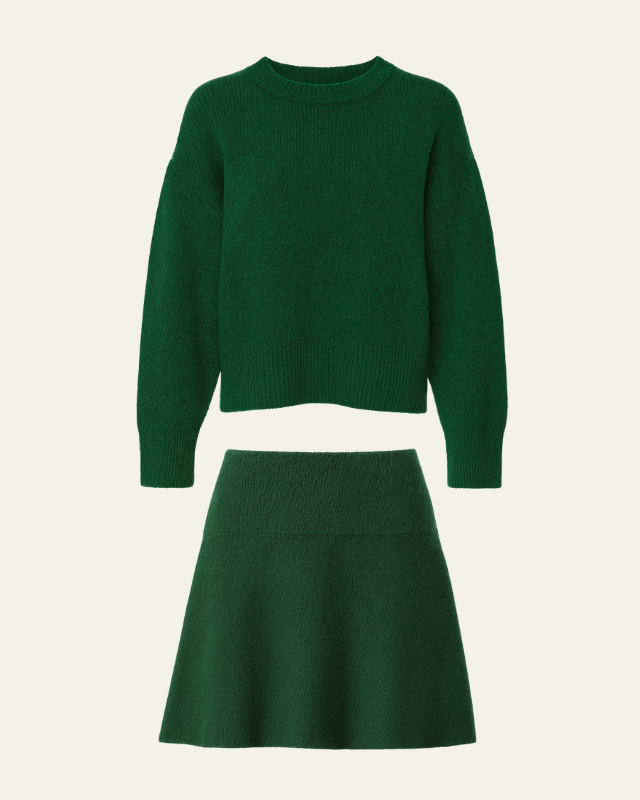 Aurazio Completo in maglia di lana da donna