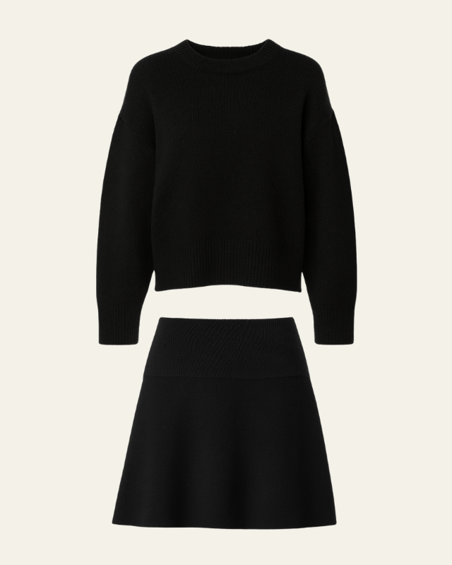 Aurazio Completo in maglia di lana da donna