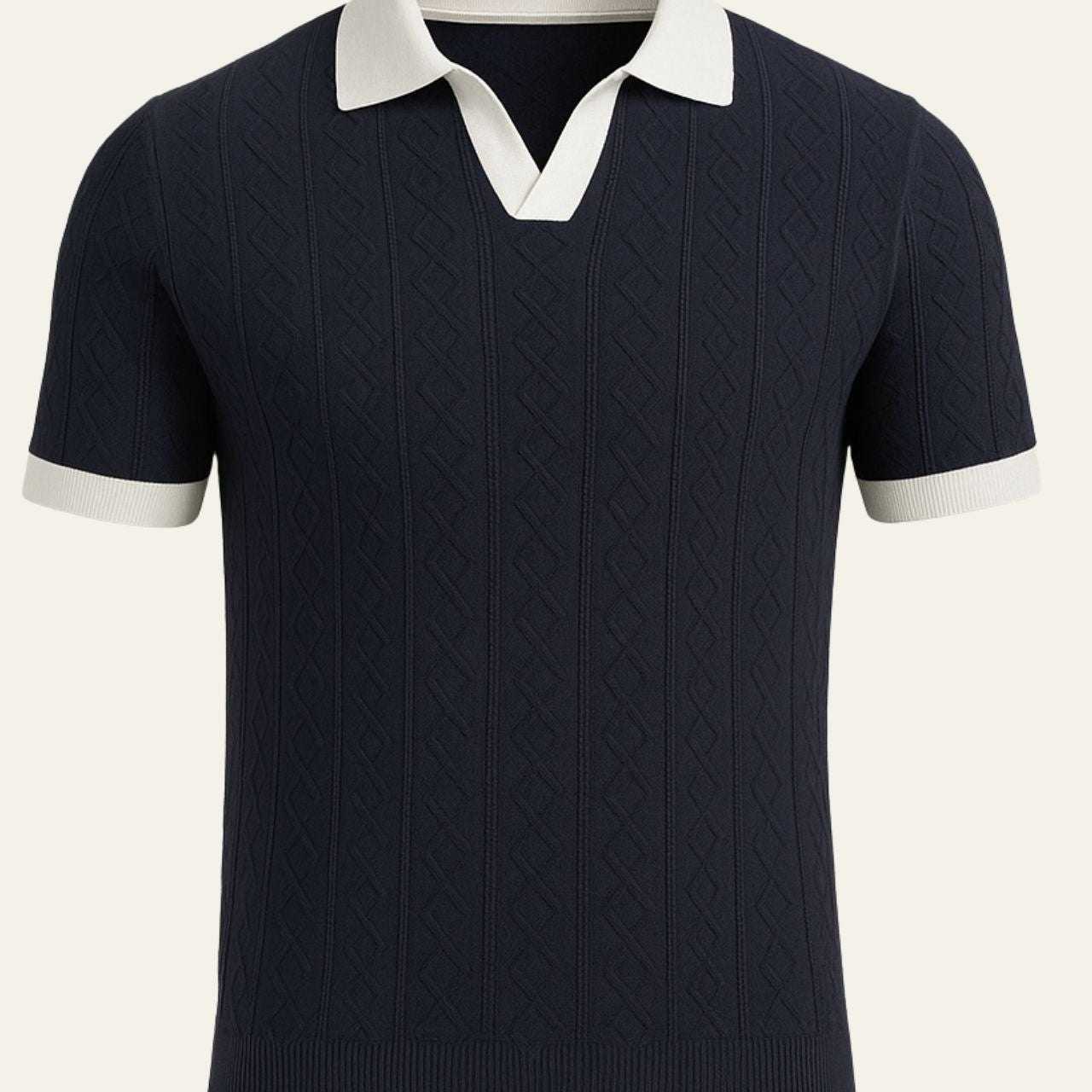 Aurazio Polo in maglia di lyocell da uomo