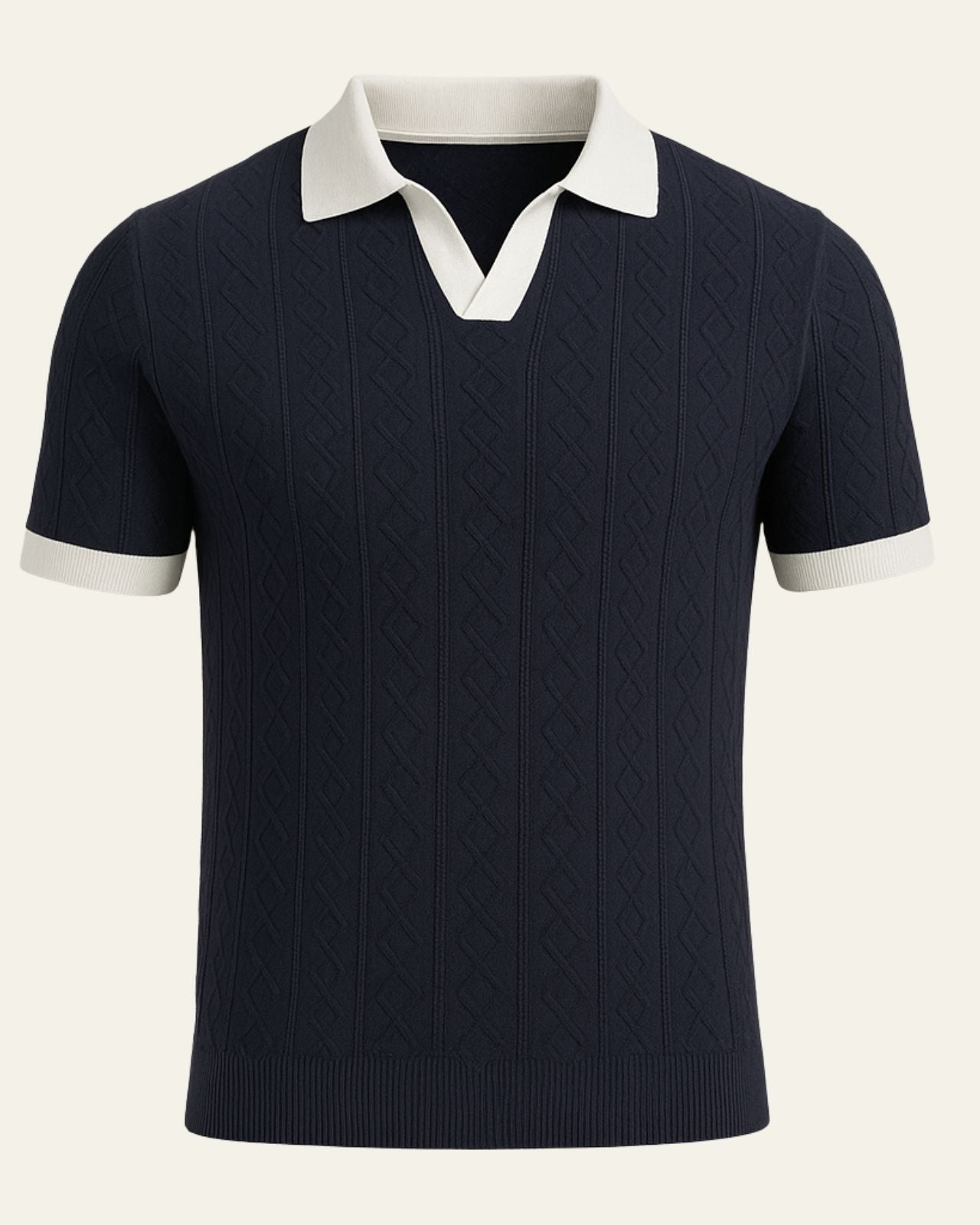 Aurazio Polo in maglia di lyocell da uomo