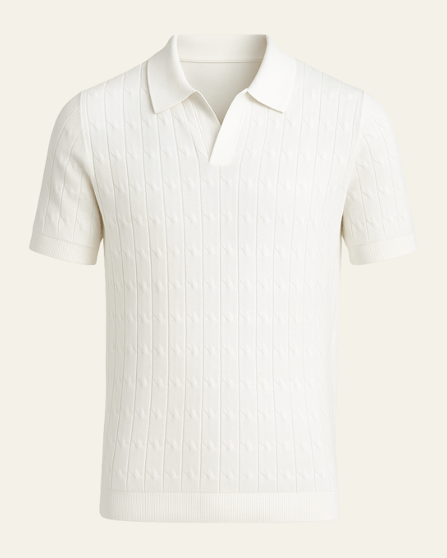 Aurazio Polo in Maglia Texturizzata da Uomo