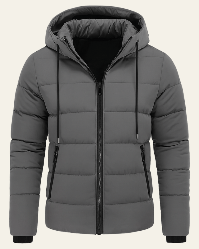 Aurazio Giacca Imbottita con Cappuccio da Uomo