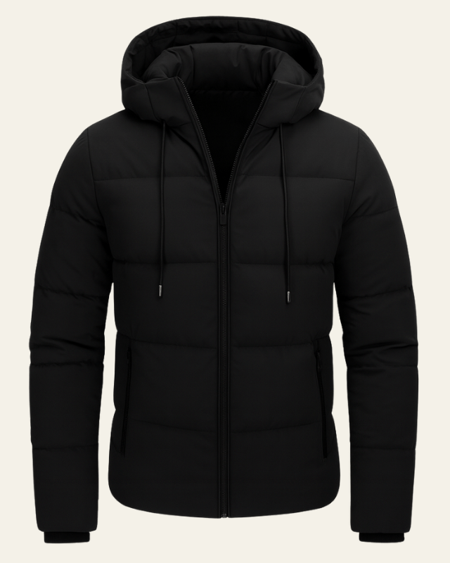 Aurazio Giacca Imbottita con Cappuccio da Uomo