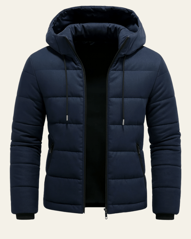 Aurazio Giacca Imbottita con Cappuccio da Uomo